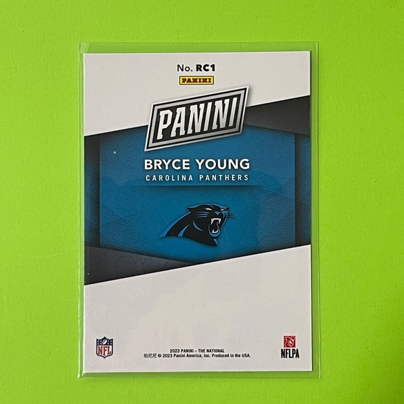 2023 Panini The National Silver Pack Rookies Bryce Young SP RC Panthers‎ 399/499 - Picture 2 of 3